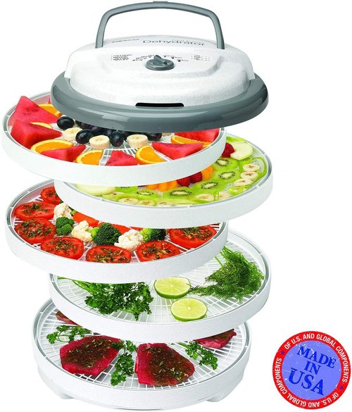 NESCO FD-75A Food Dehydrator - Perfect for Snacks, Fruits, and Beef Jerky | Gray Finish