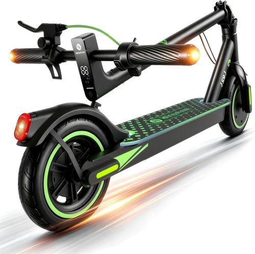 Isinwheel S9/S9Pro Electric Scooter - 19MPH Speed, 350W Motor, 12/19 Mile Range, Foldable Design