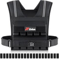 ZELUS Weighted Vest for Men - Adjustable 23/36/45 lb. with Reflective Strips for Strength Training