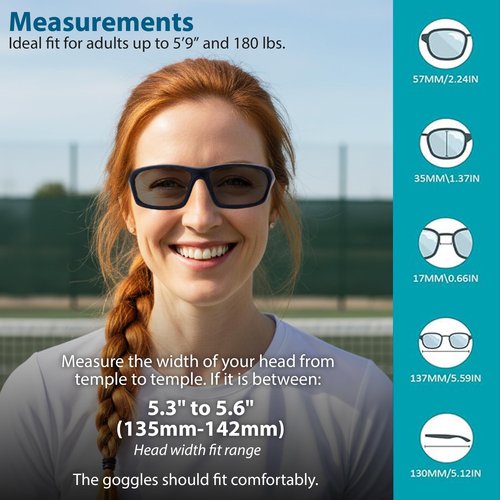 BLUE CUT Sports Protection Goggles, Photochromic Lenses Safety Glasses for Basketball, Pickleball and Outdoor Sports