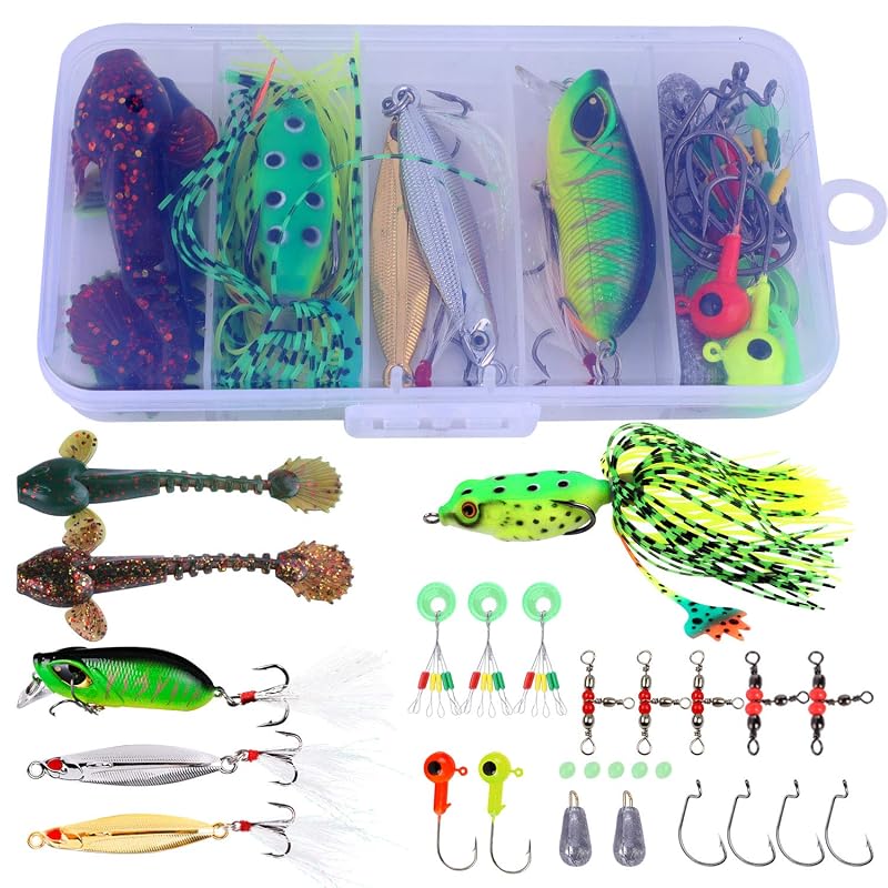 Sougayilang 12+1 BB Telescopic Fishing Rod & Spinning Reel Combo with Carry Case, 5.91 ft, Green (Variation: green+5.91 ft - 2000)