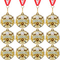 Ecation Medals with Neck Ribbons Soccer Awards Medals Baseball Team Awards Softball T-Ball Flag Football Trophy for Kids Sports Competitions Celebration Gift