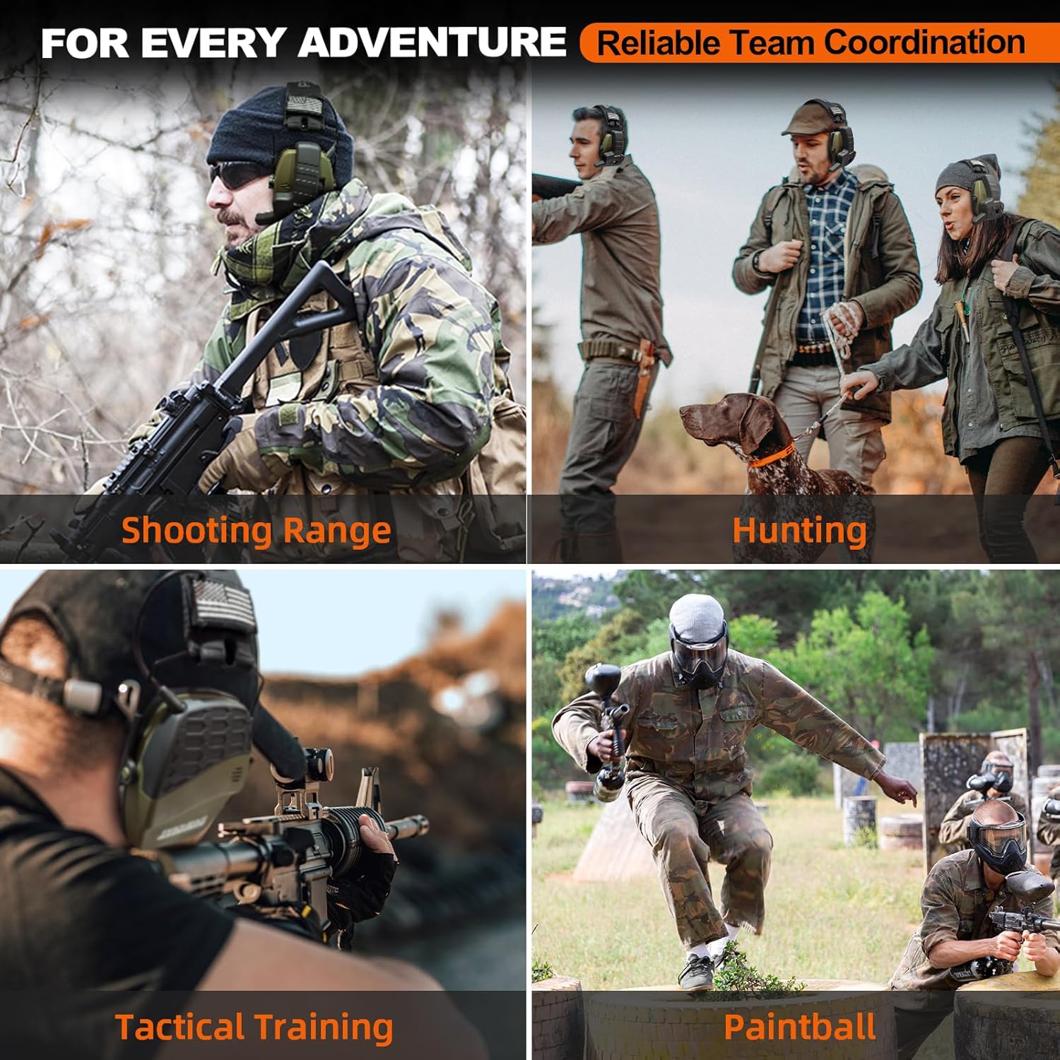 RH09 Bluetooth Walkie Talkie Upgrade Module - 3 Mile GMRS 2-Way Radio, 22 Channels, USB-C Rechargeable | Compatible with PROHEAR, ZOHAN & Howard Leight Impact Sport