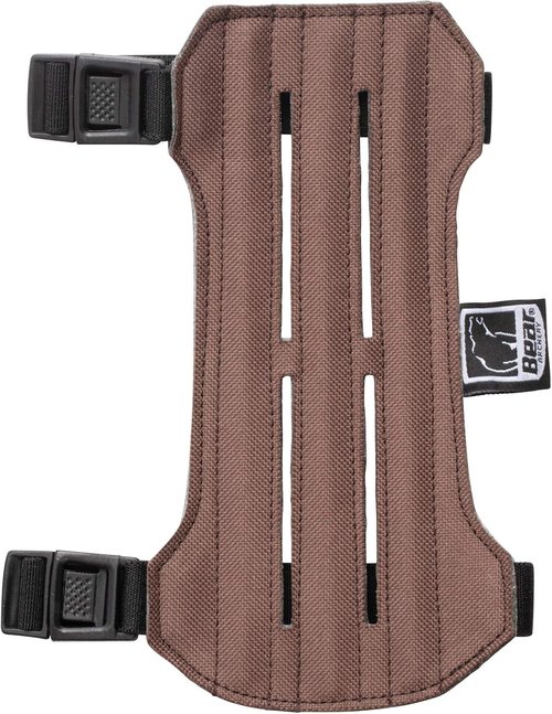 Bear Archery Adjustable Arm Guard - Vented Design for Comfort | Brown, One Size