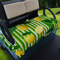 ZOCOZY Microfiber Golf Cart Seat Covers 55"x32" - Green Lemon Universal Breathable Golf Cart Seat Blanket, Golf Blanket, Waterproof Golf Cart Seat Towel Fits All 2-Seat Golf Carts
