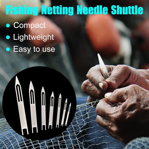 Netting Needle Shuttles - 7pcs Plastic Fishing Net Repair Tools for Easy Mending