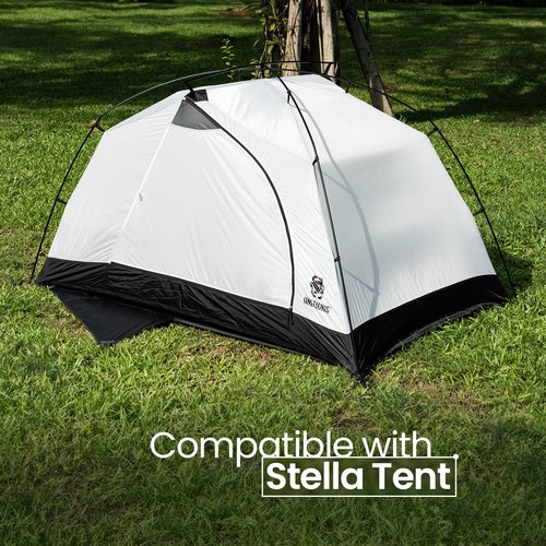 OneTigris Stella 2 Person Tent Footprint with Extra Vestibule Storage Cloth, 2 PersonTent Groundsheet 3000mm Waterproof Ratings