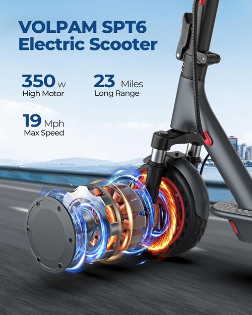 Electric Scooter for Adults by [Brand Name] - 350W/500W Motor, 19/22 MPH, 8.5/10 Inch Tires | Folding Design, 23/31/16 Mile Range