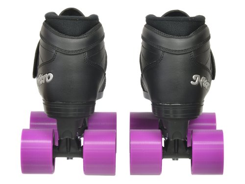 Epic Skates Super Nitro Purple Quad Speed Skates, Youth 5, Black/Purple