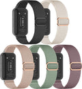 Skiennix Stretchy Nylon Galaxy Fit 3 Watch Bands - Adjustable, Soft, Lightweight Wristbands (5 Pack)