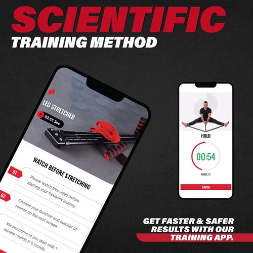 Split Machine for Flexibility with Trainer APP – Adjustable 3 Bar Leg Stretcher to Boosts Range of Motion, Leg and Groin Flexibility with Split Stretcher Machine Timer, for Martial Arts, MMA, Yoga