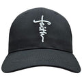 3 Nails 1 Cross Christian Hat Cross Hat Jesus Hat Faith Hat Embroidered Baseball Cap for Men Women Structured Cotton Adjustable Strapback Classic Church Hat Black White Cross