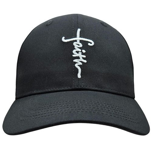 3 Nails 1 Cross Christian Hat Cross Hat Jesus Hat Faith Hat Embroidered Baseball Cap for Men Women Structured Cotton Adjustable Strapback Classic Church Hat Black White Cross