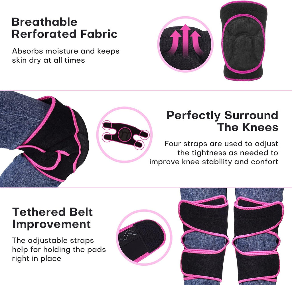 Skiennix Knee Pads for Men & Women - High Elastic Fabric for Safety in Construction & Gardening | Durable Protection
