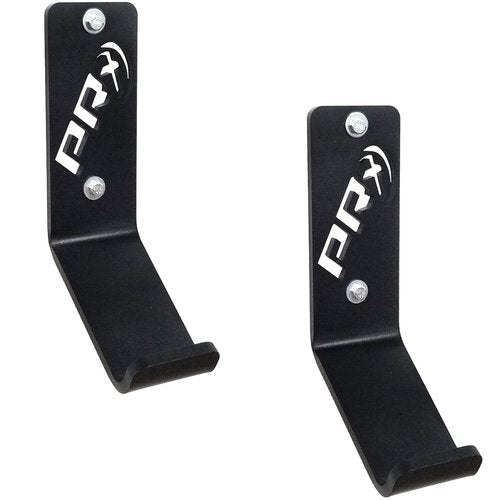 PRx Performance Kettlebell Storage Holders (2 Pack), Wall Mounted Kettle Bell Holder Hanger, Space Saving Home or Commercial Gym Accessory, USA Made Steel with Black Powder Coating…