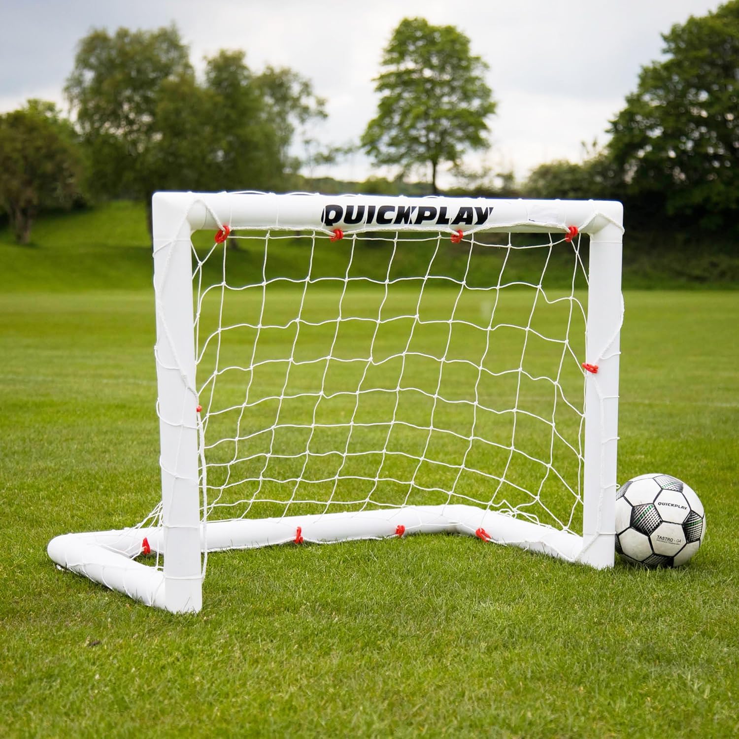 QUICKPLAY Q-Fold Soccer Goal - Portable & Weatherproof Design | 30-Second Setup for Backyard Fun