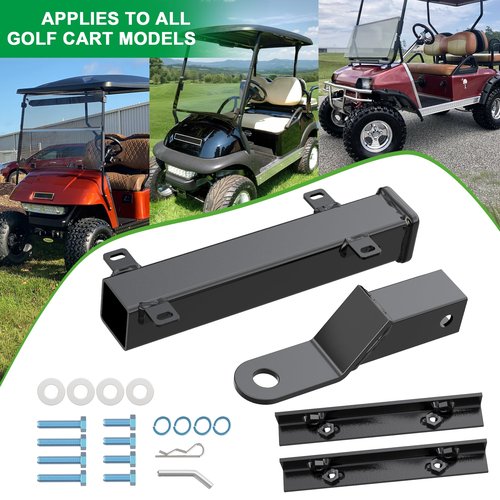 10L0L Golf Cart Universal Trailer Hitch Kit for Yamaha EZGO Club Car,Golf Cart Hitch for Electric and Fuel