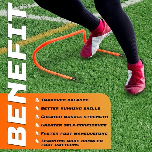 Yes4All Agility Speed Training, Agility Hurdles for Athletes, Speed and Agility Training Equipment for Soccer, Basketball, Football Hurdle Training – 10 Hurdles with Carry Strap
