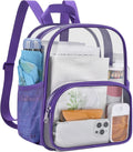USPECLARE Clear Backpack - Stadium-Approved Small Clear Bag for Concerts, Sports & Travel (11.5"x9.5"x6")