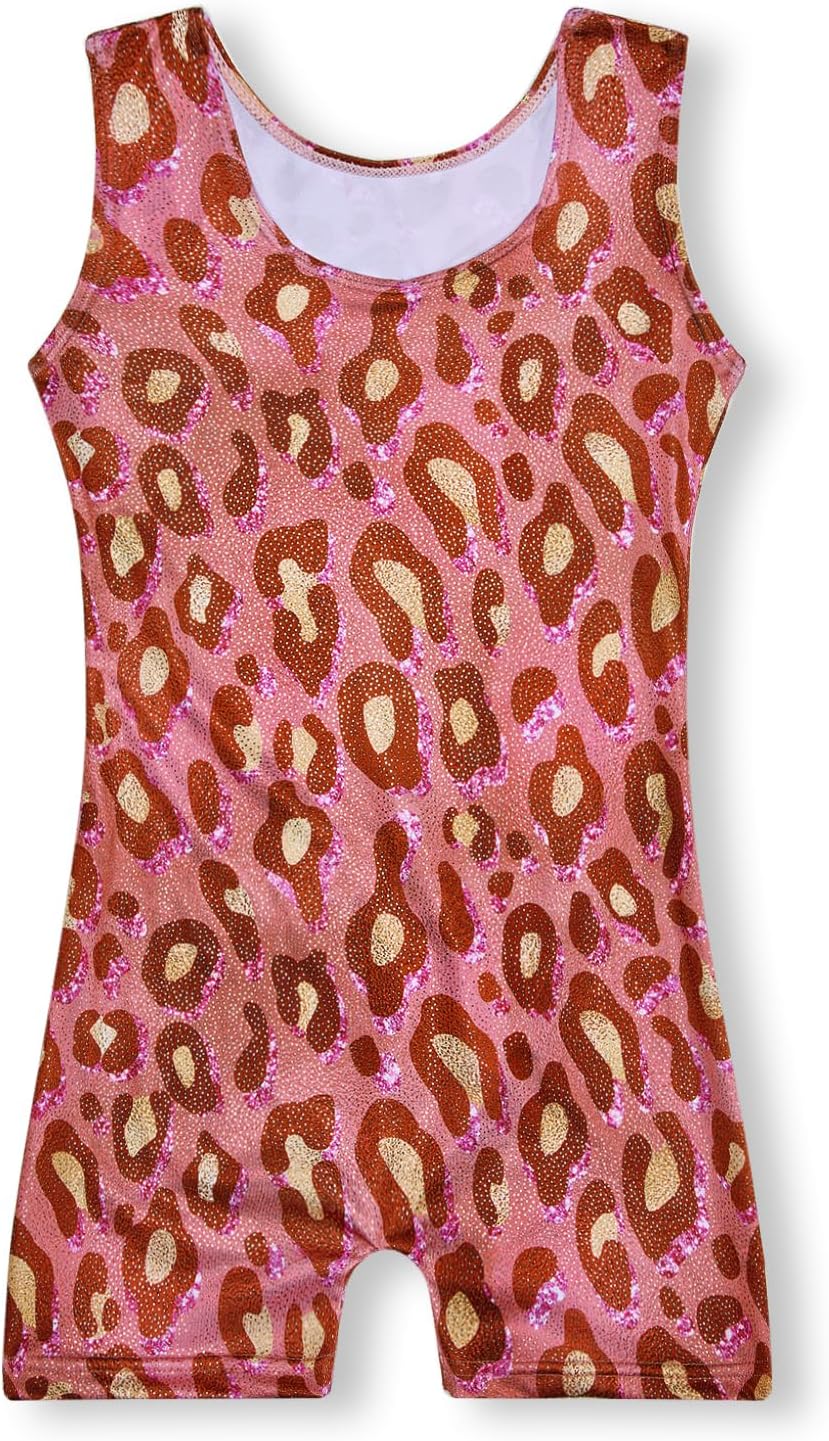 Skiennix Gymnastics Leotards for Girls | Toddler Biketard Unitard with Shorts - Sizes 2T to 8T