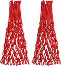 Sanung Basketball Net Replacement - Heavy Duty Anti-Whip Design | 12 Loops, Standard Size, Red