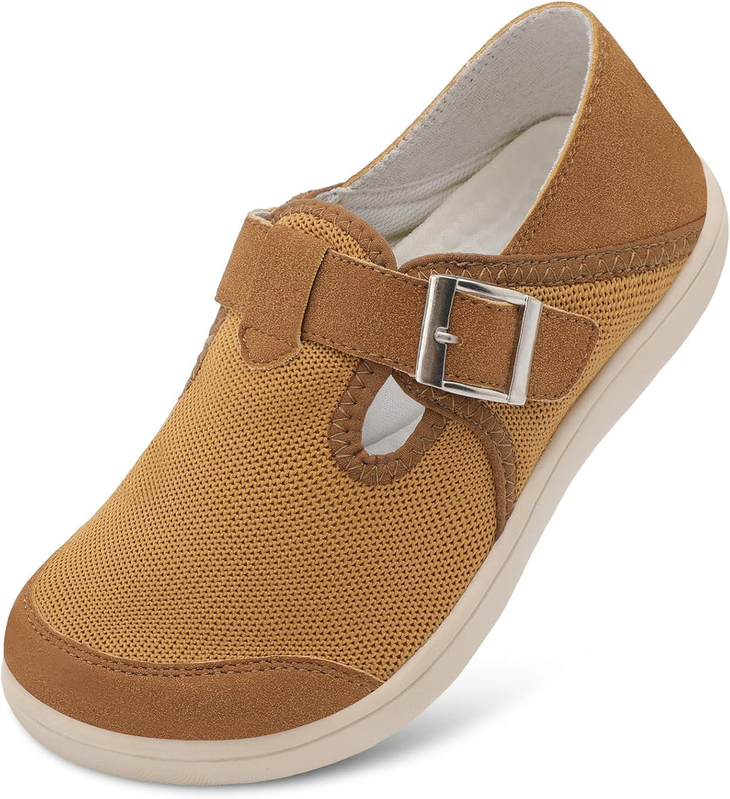 XIHALOOK Women's Minimalist Walking Shoes - Wide Toe Zero Drop Design with Adjustable Strap | Comfortable Slip-On Clogs