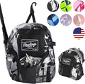 Rawlings | REMIX Backpack Equipment Bag | Ideal for T-Ball & Youth Baseball/Softball | Black