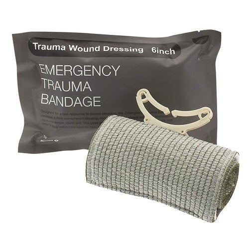 Israeli Bandage 2-Pack - 6" Self-Adhesive First Aid Wound Dressing