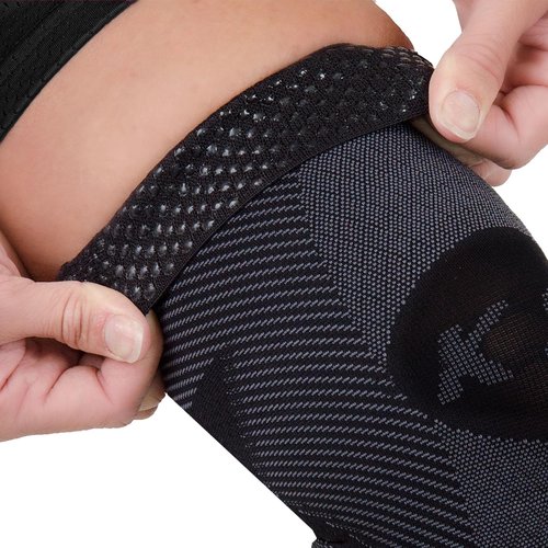 OS1st KS7 Performance Knee Brace stabilizes the patella, reduces recovery time, relieves knee pain and arthritis pain (Black, Large)