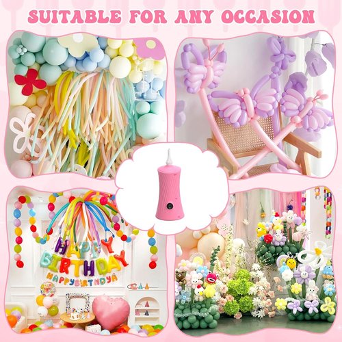 206 Balloon Pump - Electric Air Pump for Long Balloons | Ideal for Birthday Party Decorations