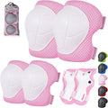 Skiennix Kids Protective Gear Set - Knee Pads, Elbow Pads & Wrist Guards | 3-14 Years, Ideal for Skateboarding, Skiing & Cycling