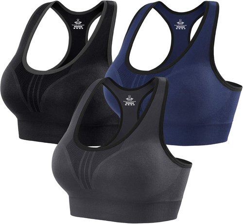 Heathyoga High Support Sports Bra - Padded Racerback Design for Women | Perfect for Workouts