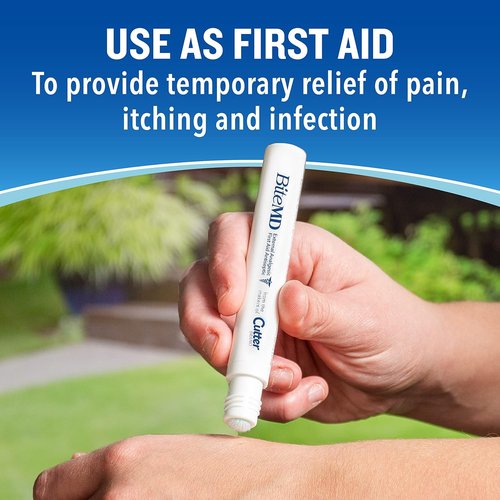Cutter BiteMD Insect Bite Relief Stick - Analgesic & Antiseptic Formula | 0.5 Fl Oz