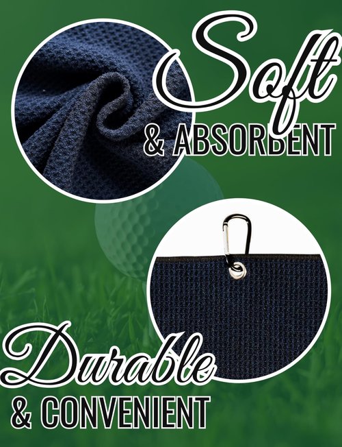 CybGene Officiant Gifts Golf Towel, Officiant Golf Gifts for Officiants, 40 x 60cm Microfiber Golf Towel for Golf Bags for Birthday, Christmas