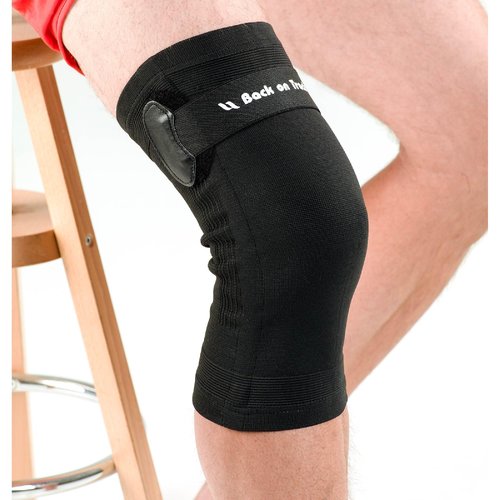 Back on Track Knee Brace with Removable Strap 1110 with Welltex Technology, Black, Large
