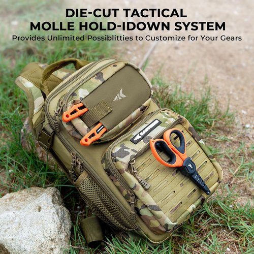 KastKing BlowBak Tactical Sling Tackle Bag - Lightweight Fishing Backpack for Gear Storage | Perfect Gift for Men
