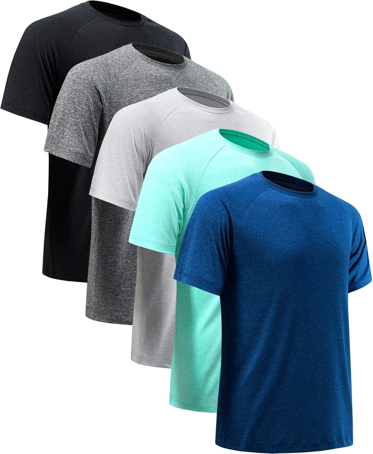 Skiennix Men's Workout Shirt - Quick Dry Athletic Tee for Gym | Moisture-Wicking Short Sleeve