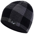 Waterproof, Windproof, Breathable Beanie Hat,Keep Your Head Warm and Completely Dry. (US, Alpha, One Size, Grey -Black)