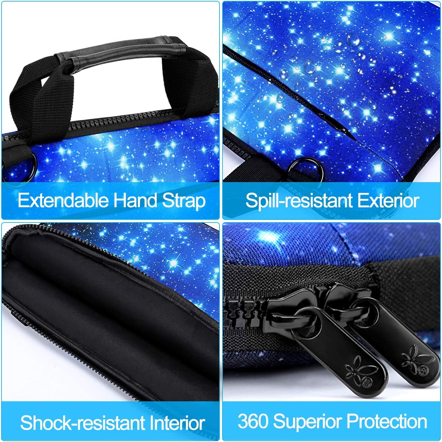 icolor 15" Laptop Shoulder Bag Sleeve,14.2" 15.4 inch Computer Tablet Canvas Handbag Case Notebook Messenger Briefcase