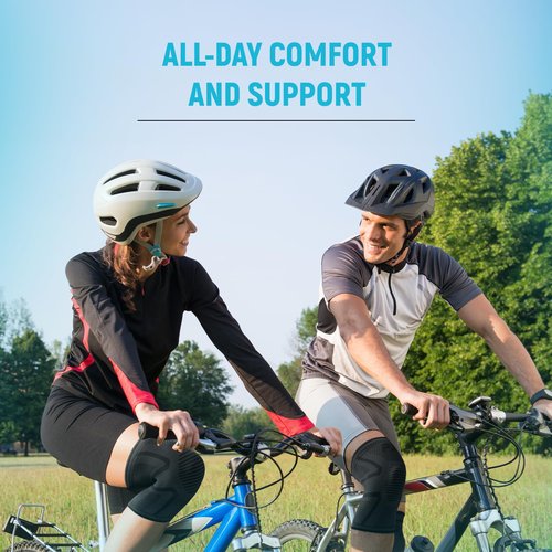 PX Compression Knee Brace for Women & Men, 2 Pack Knee Brace for Meniscus Tear, Torn ACL, Running Workout, Sports - Black Machine Washable Knee Support Sleeve for Arthritis Pain Relief – XXXL Pair