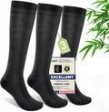 Skiennix Compression Socks - 15-20 mmHg Bamboo Viscose Knee High Support for Travel & Daily Use