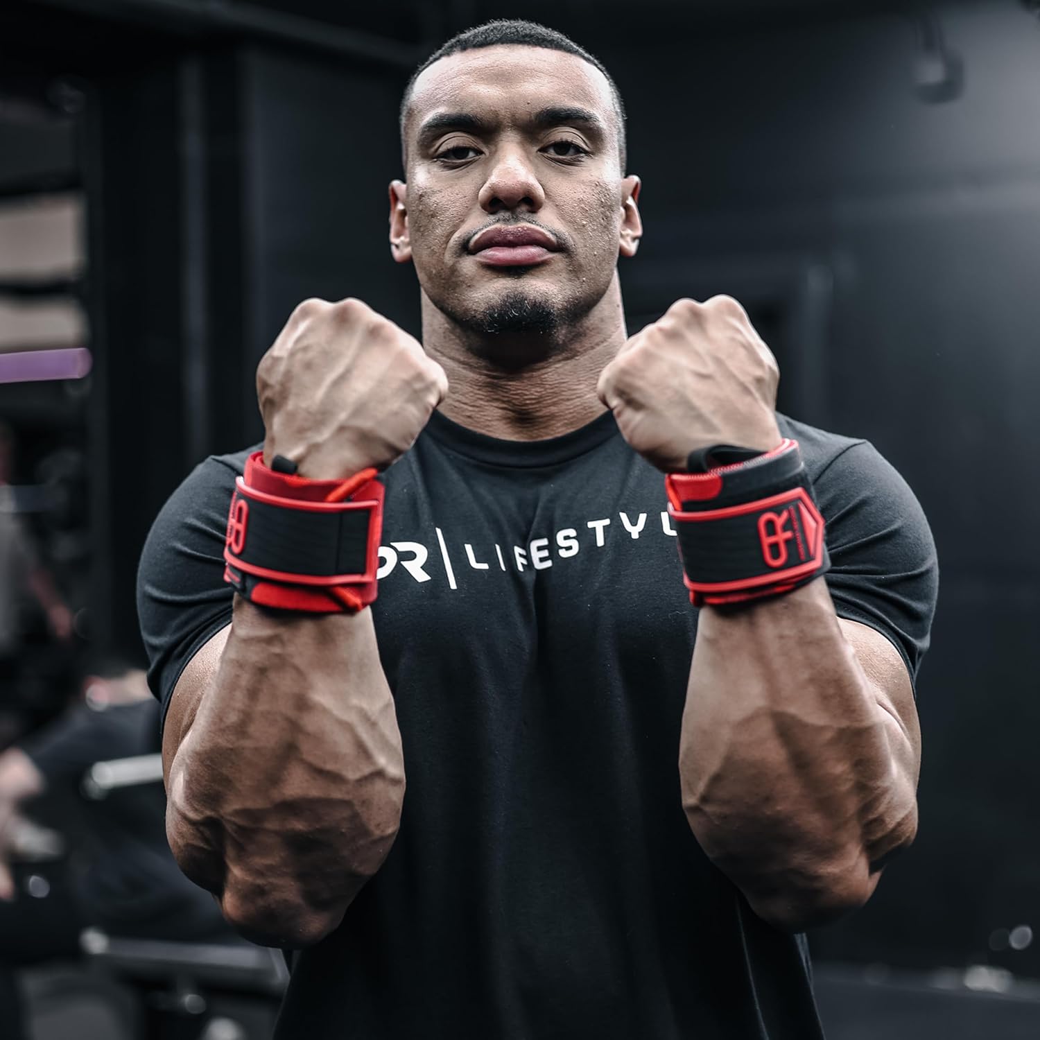 PR Personal Record Heavy Duty Wrist Wraps - Enhanced Elasticity & Reinforced Stitching | Extra Wide Strap