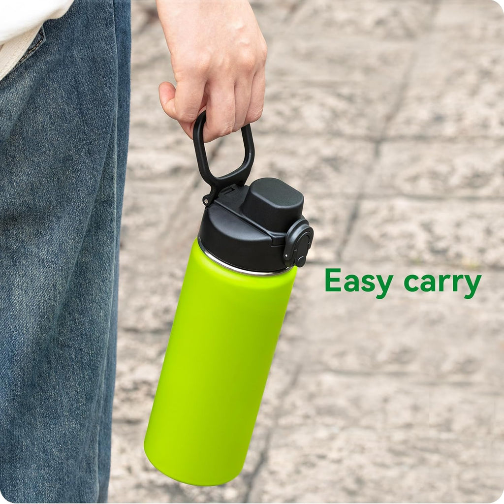 Snowfall Auto Flip Lid - Spout Lid for Hydro Flask 12-64 oz Wide Mouth | Fits Simple Modern, Iron Flask, Takeya