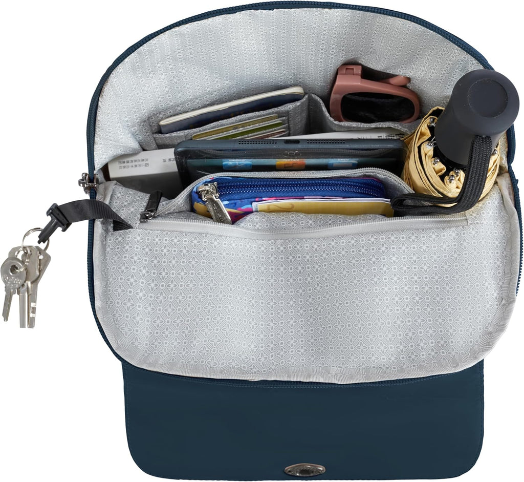 Travelon Anti-Theft Compact Backpack - Secure Design for Travel | Lightweight & Versatile