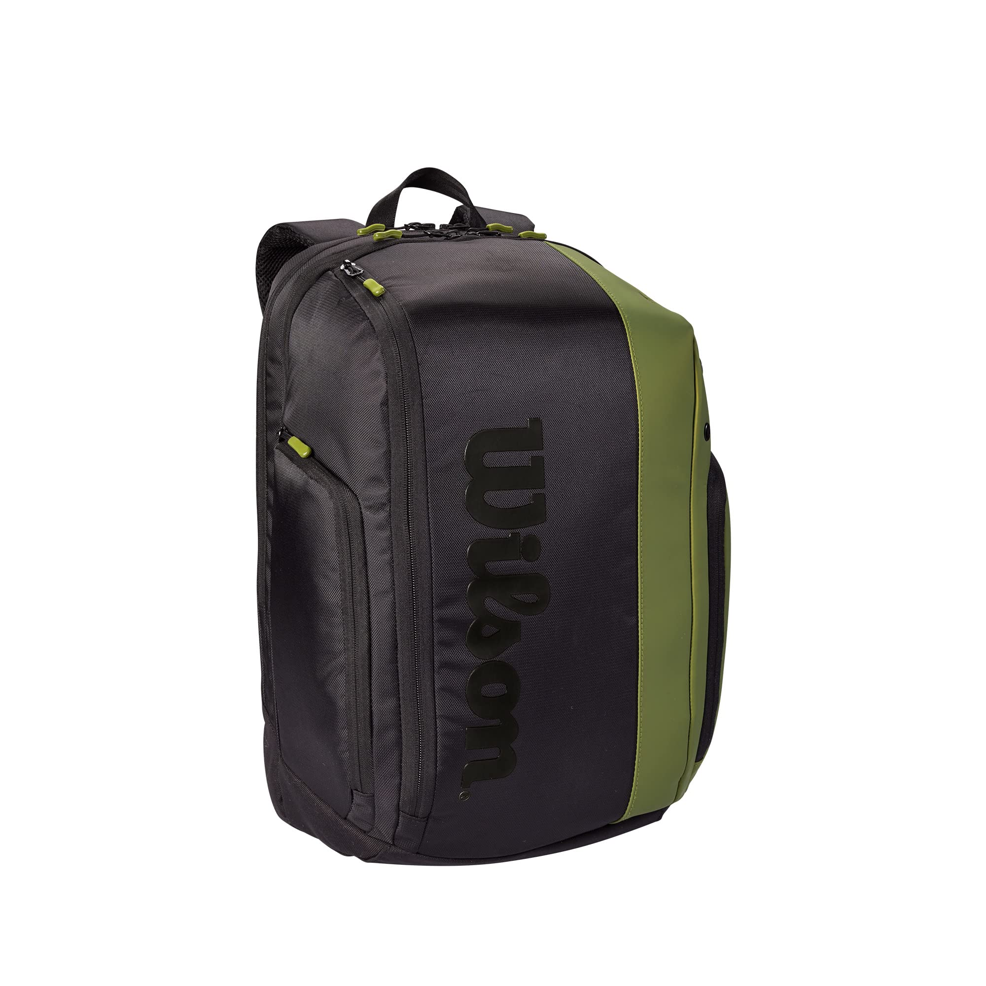 Wilson Blade V8 Super Tour Tennis Backpack - Green/Black, Holds up to 2 Rackets