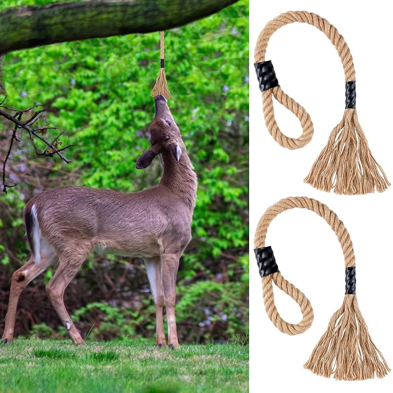 Hemp Mock Rope Scrape for Deer Hunting, 30-Inch (2-Pack) Variation: 2+30 Inch