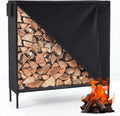 DUMOS Firewood Storage Rack - 4FT Heavy Duty Log Holder with Cover & Zipper | Indoor/Outdoor Use
