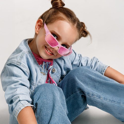DEAFRAIN Kids Polarized Sunglasses - Unbreakable & Flexible Sports Glasses for Ages 5-12