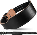 DMoose Fitness Weight Lifting Belt - 7MM Cushioned Lumbar Support | Adjustable Genuine Leather for Squats & Deadlifts