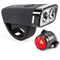 Mevel Cruiser Bike Light, USB Rechargeable Bike Lights Front and Back, LED Bicycle Light, Rear Bike Tail Light Included, Super-Bright Bike Headlight, Fits All Bikes, Easy Install & Quick Release